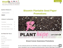 Tablet Screenshot of bloominpromotions.com